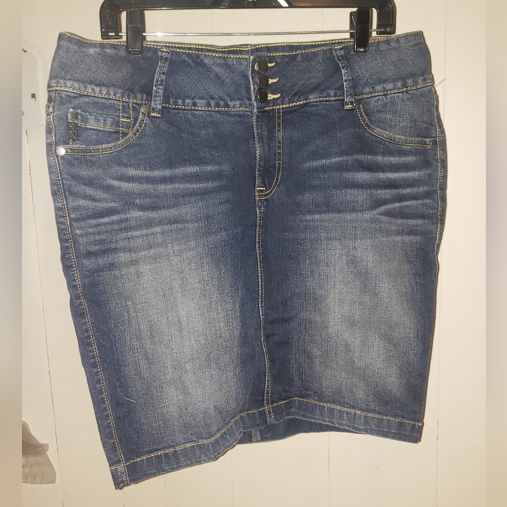 New Torrid Size 12 Denim Pencil Jean Skirt Womens